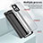 Silicone Transparent Mirror Frame Case Cover H01P for Motorola Moto G72