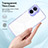 Silicone Transparent Mirror Frame Case Cover H01P for Realme 10 4G