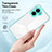 Silicone Transparent Mirror Frame Case Cover H01P for Realme C33 (2023)