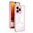 Silicone Transparent Mirror Frame Case Cover H01P for Realme C53