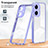 Silicone Transparent Mirror Frame Case Cover H01P for Realme C55