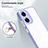 Silicone Transparent Mirror Frame Case Cover H01P for Realme Narzo N55