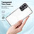 Silicone Transparent Mirror Frame Case Cover H01P for Samsung Galaxy A14 5G