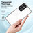 Silicone Transparent Mirror Frame Case Cover H01P for Samsung Galaxy A24 4G