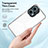 Silicone Transparent Mirror Frame Case Cover H01P for Xiaomi Poco F5 5G