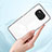 Silicone Transparent Mirror Frame Case Cover H01P for Xiaomi Poco X3 Pro