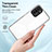 Silicone Transparent Mirror Frame Case Cover H01P for Xiaomi Redmi Note 10 4G