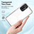 Silicone Transparent Mirror Frame Case Cover H01P for Xiaomi Redmi Note 10 Pro Max