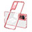 Silicone Transparent Mirror Frame Case Cover H01P for Xiaomi Redmi Note 11 4G (2022) Rose Gold