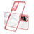 Silicone Transparent Mirror Frame Case Cover H01P for Xiaomi Redmi Note 11 Pro 4G Rose Gold