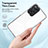 Silicone Transparent Mirror Frame Case Cover H01P for Xiaomi Redmi Note 11 Pro 5G