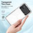 Silicone Transparent Mirror Frame Case Cover H01P for Xiaomi Redmi Note 11E Pro 5G