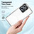 Silicone Transparent Mirror Frame Case Cover H01P for Xiaomi Redmi Note 12 4G