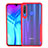 Silicone Transparent Mirror Frame Case Cover H02 for Huawei Honor 20 Lite Red