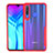 Silicone Transparent Mirror Frame Case Cover H02 for Huawei Honor 20E Red