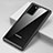 Silicone Transparent Mirror Frame Case Cover H02 for Samsung Galaxy Note 20 5G Black