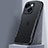 Silicone Transparent Mirror Frame Case Cover M01 for Apple iPhone 15 Plus