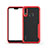 Silicone Transparent Mirror Frame Case Cover M01 for Huawei P20 Lite Red