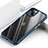 Silicone Transparent Mirror Frame Case Cover M03 for Apple iPhone 13