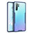 Silicone Transparent Mirror Frame Case Cover M03 for Huawei P30 Pro New Edition Blue