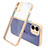 Silicone Transparent Mirror Frame Case Cover M05 for Apple iPhone 12