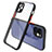 Silicone Transparent Mirror Frame Case Cover M05 for Apple iPhone 12