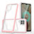 Silicone Transparent Mirror Frame Case Cover MQ1 for Samsung Galaxy A12 5G