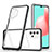 Silicone Transparent Mirror Frame Case Cover MQ1 for Samsung Galaxy A32 4G