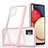 Silicone Transparent Mirror Frame Case Cover MQ1 for Samsung Galaxy M02s