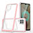 Silicone Transparent Mirror Frame Case Cover MQ1 for Samsung Galaxy M12