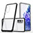 Silicone Transparent Mirror Frame Case Cover MQ1 for Samsung Galaxy S20 FE (2022) 5G Black
