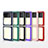 Silicone Transparent Mirror Frame Case Cover MQ1 for Samsung Galaxy Z Flip3 5G