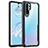 Silicone Transparent Mirror Frame Case Cover Z02 for Huawei P30 Pro New Edition Black