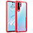 Silicone Transparent Mirror Frame Case Cover Z02 for Huawei P30 Pro New Edition Red