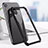 Silicone Transparent Mirror Frame Case for Apple iPhone XR Black