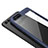 Silicone Transparent Mirror Frame Case for Huawei Honor V10 Blue