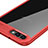 Silicone Transparent Mirror Frame Case for Huawei Honor V10 Red