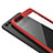 Silicone Transparent Mirror Frame Case for Huawei Honor V10 Red