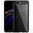 Silicone Transparent Mirror Frame Case for Huawei Honor View 10 Black