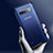 Silicone Transparent Mirror Frame Case for Samsung Galaxy S10 5G Blue