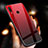 Silicone Transparent Mirror Frame Case for Xiaomi Mi Play 4G Red