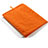 Sleeve Velvet Bag Case Pocket for Apple iPad 2 Orange