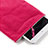 Sleeve Velvet Bag Case Pocket for Apple iPad Air 2 Hot Pink