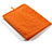 Sleeve Velvet Bag Case Pocket for Samsung Galaxy Tab 2 10.1 P5100 P5110 Orange