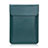 Sleeve Velvet Bag Leather Case Pocket for Samsung Galaxy Book S 13.3 SM-W767 Green