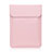 Sleeve Velvet Bag Leather Case Pocket for Samsung Galaxy Book S 13.3 SM-W767 Pink