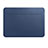 Sleeve Velvet Bag Leather Case Pocket L01 for Apple MacBook Air 13 inch Blue