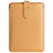 Sleeve Velvet Bag Leather Case Pocket L04 for Apple MacBook 12 inch Brown