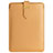 Sleeve Velvet Bag Leather Case Pocket L04 for Apple MacBook Air 13 inch Brown