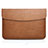 Sleeve Velvet Bag Leather Case Pocket L06 for Apple MacBook Air 13 inch Brown